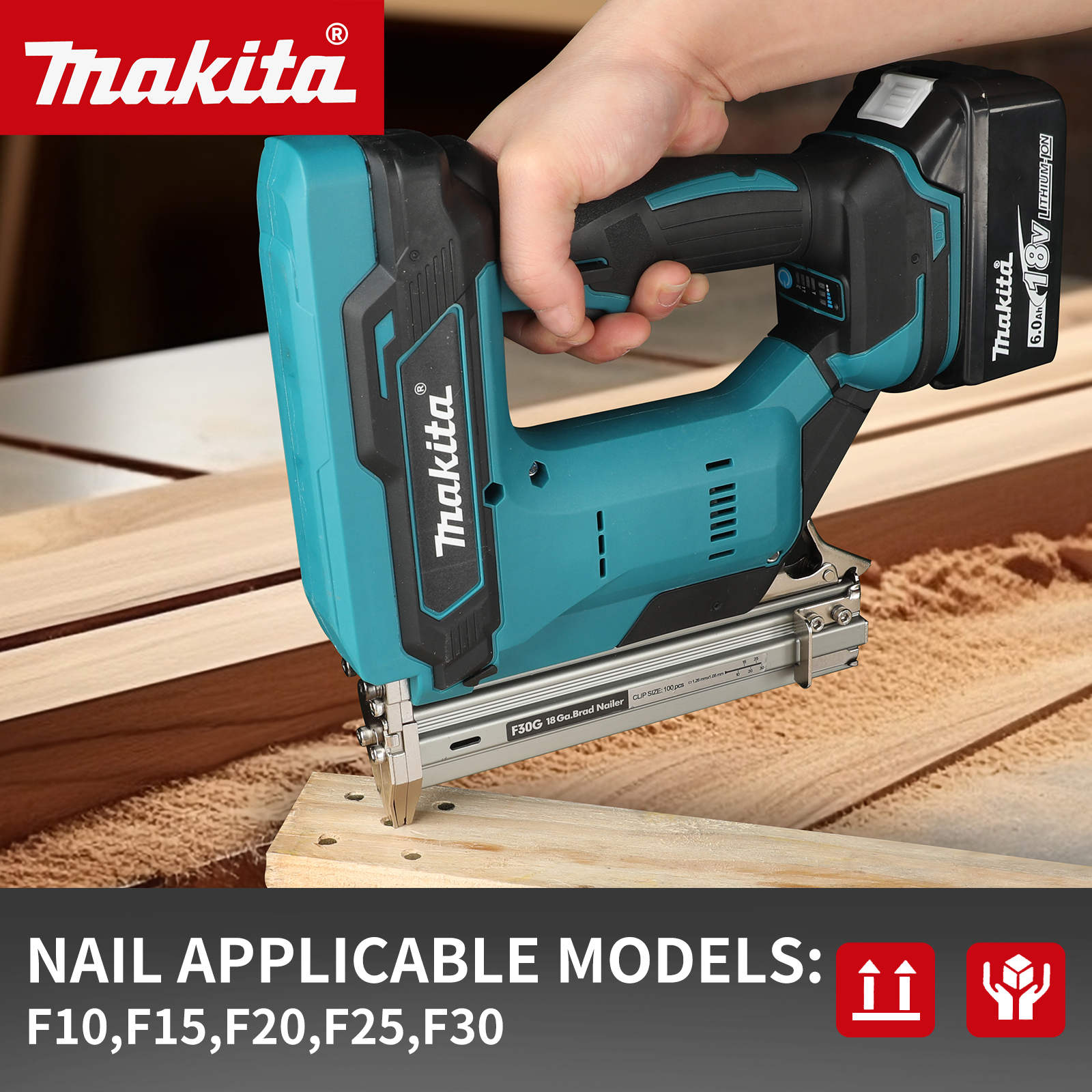 Woodworking Nails - Makita Cordless 2 in 1 Nail