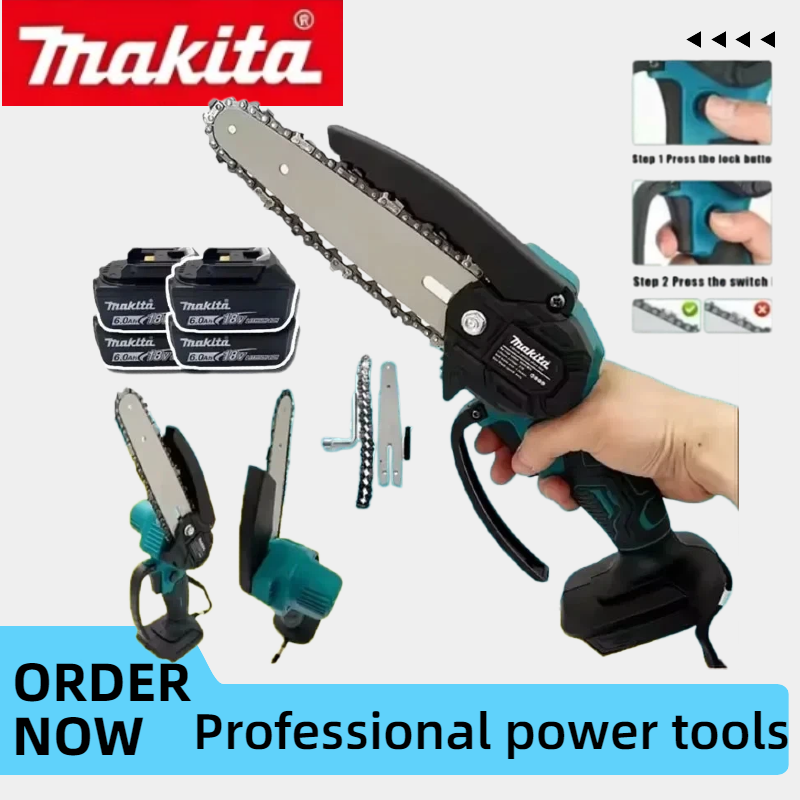 Lumber Woodworking - Makita Electric Chainsaw 6 Inch Handheld