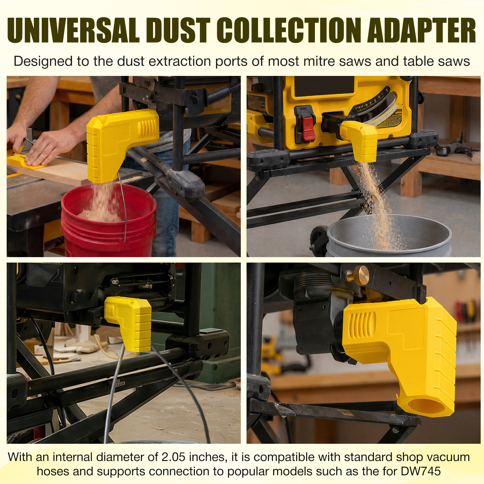 Table Saw Dust Collector 2.05  - Vacuum Woodworking ulasan dan harga