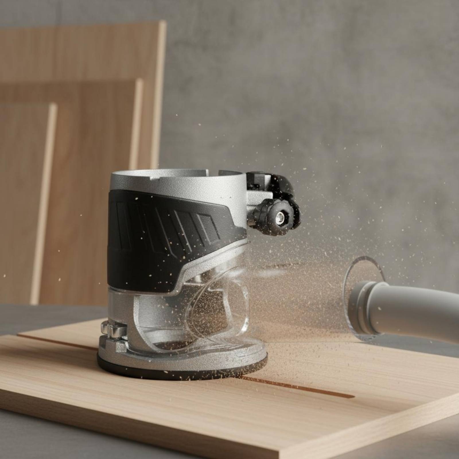 Transparent Router Dust Hood T - Vacuum Woodworking ulasan dan harga