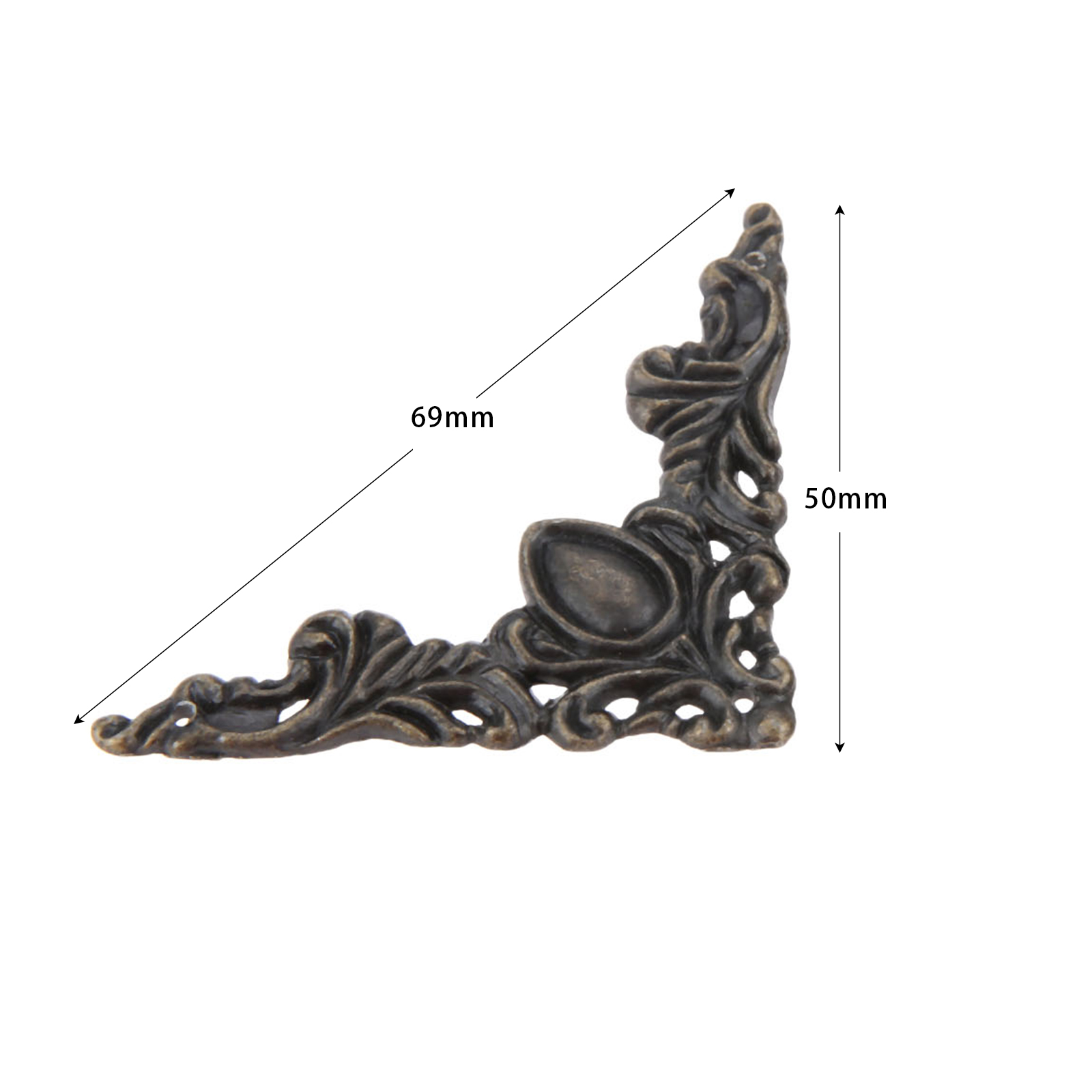 4Pcs Antique Bronze Decorative - Woodworking Box ulasan dan harga