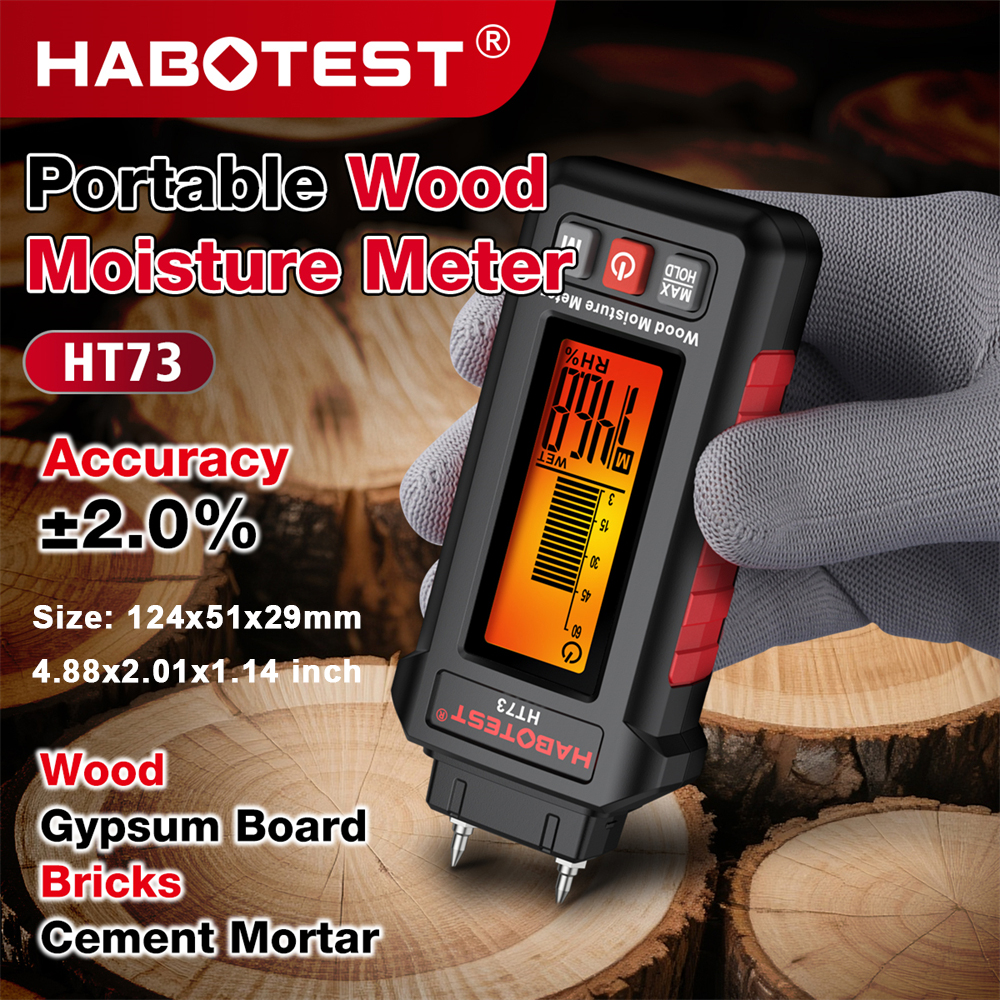 Digital Wood Moisture Meter Hu - Lumber Woodworking ulasan dan harga