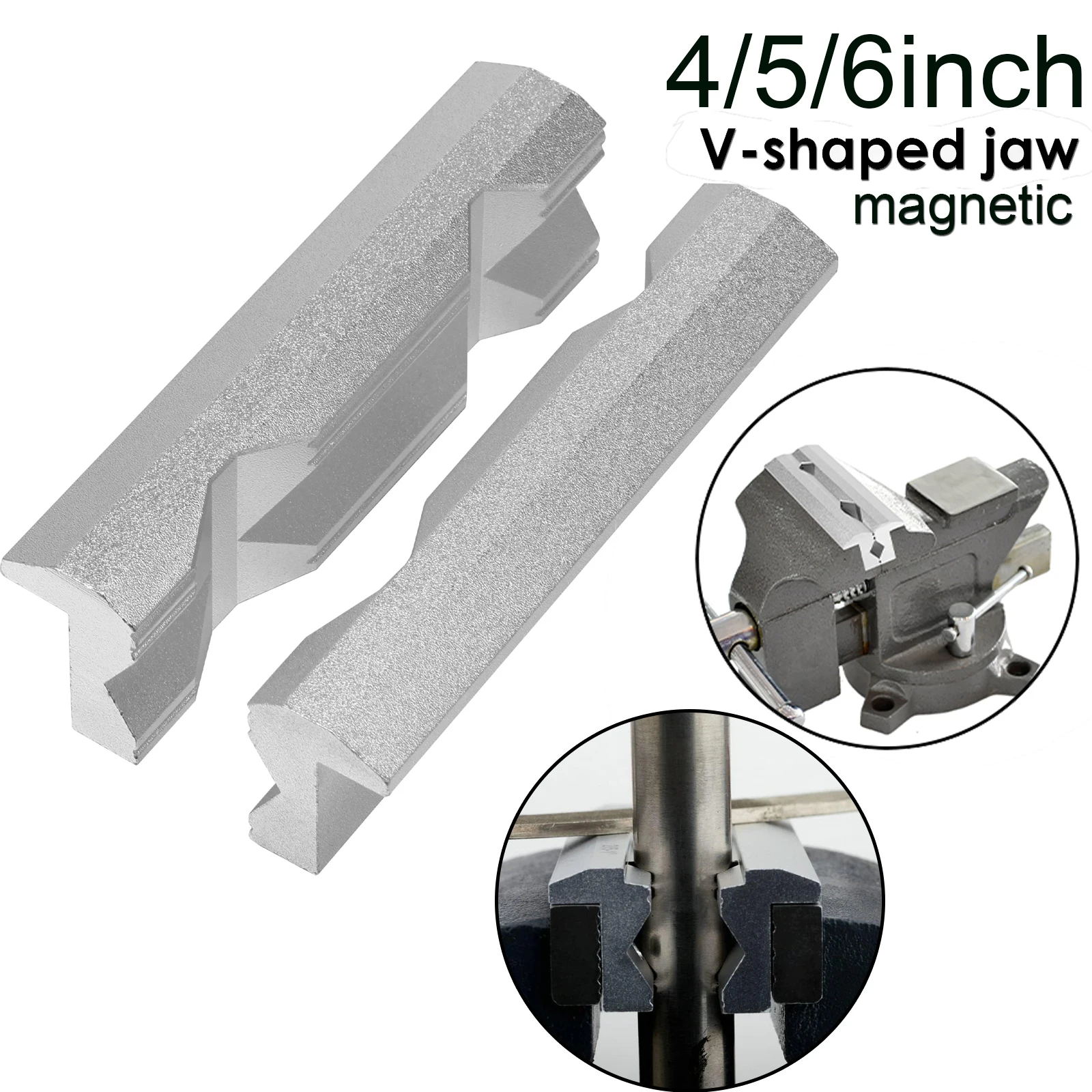 Magnetic Vise Jaws 4/5/6inch V - Woodworking Vise Types ulasan dan harga