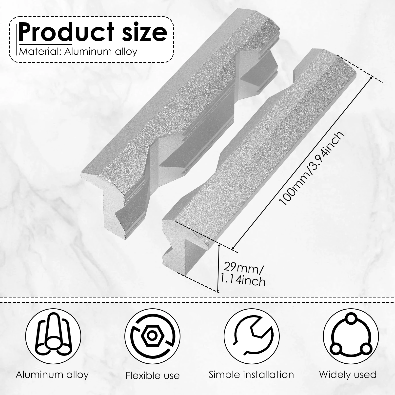 Magnetic Vise Jaws 4/5/6inch V - Woodworking Vise Types ulasan dan harga