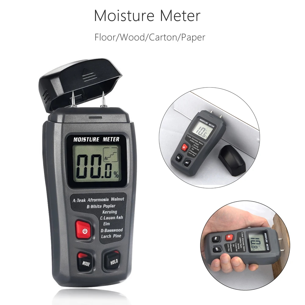 NEW Digital Wood Moisture Mete - Lumber Woodworking ulasan dan harga