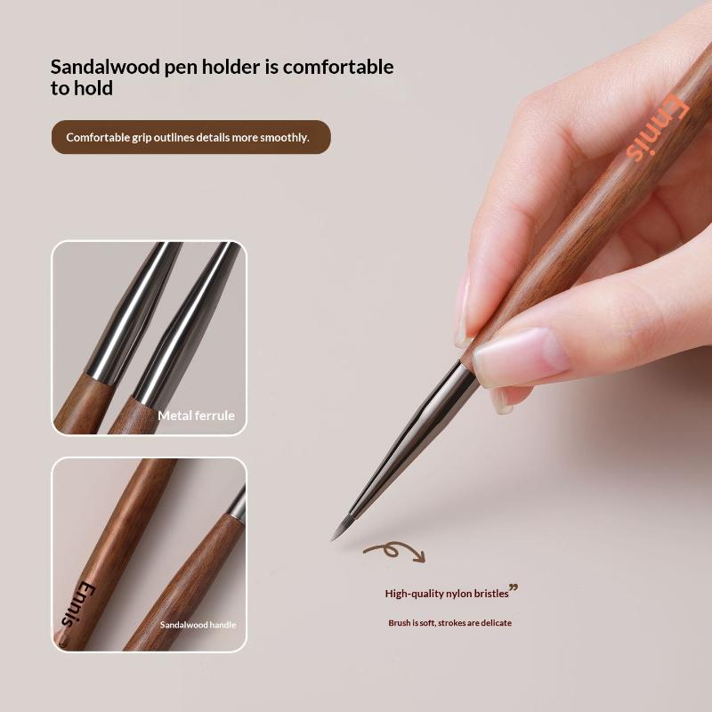 7mm Sandalwood Nail Art Brush  - Woodworking Nails ulasan dan harga