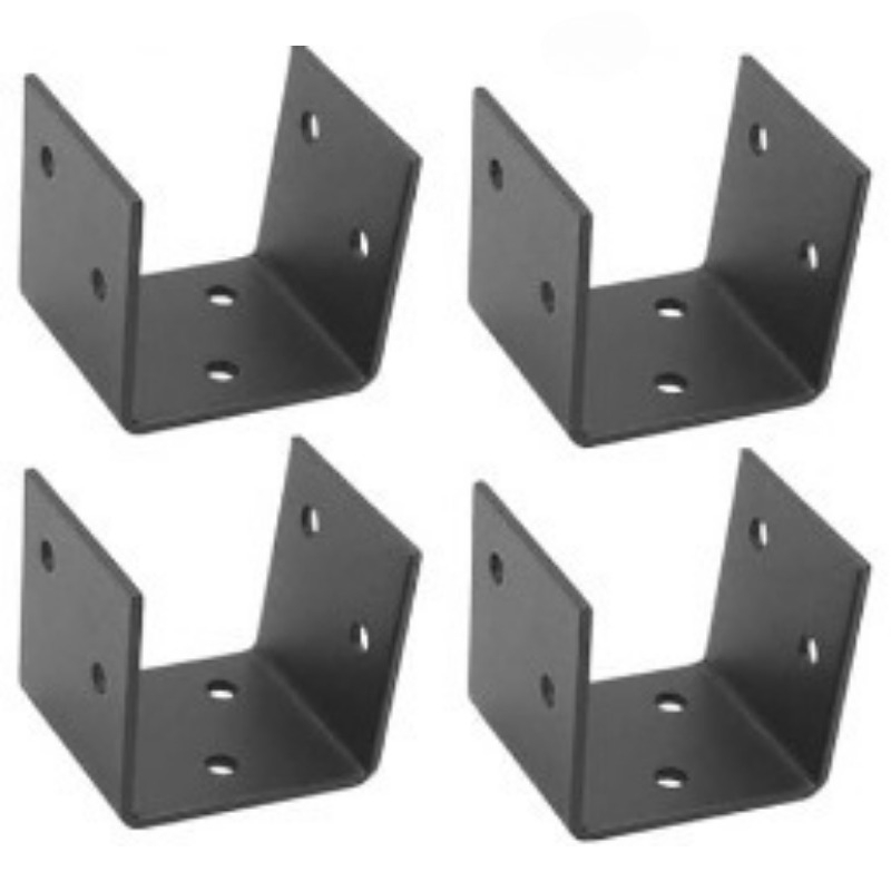 1/4PCS Black U Shaped Metal Br - Lumber Woodworking ulasan dan harga