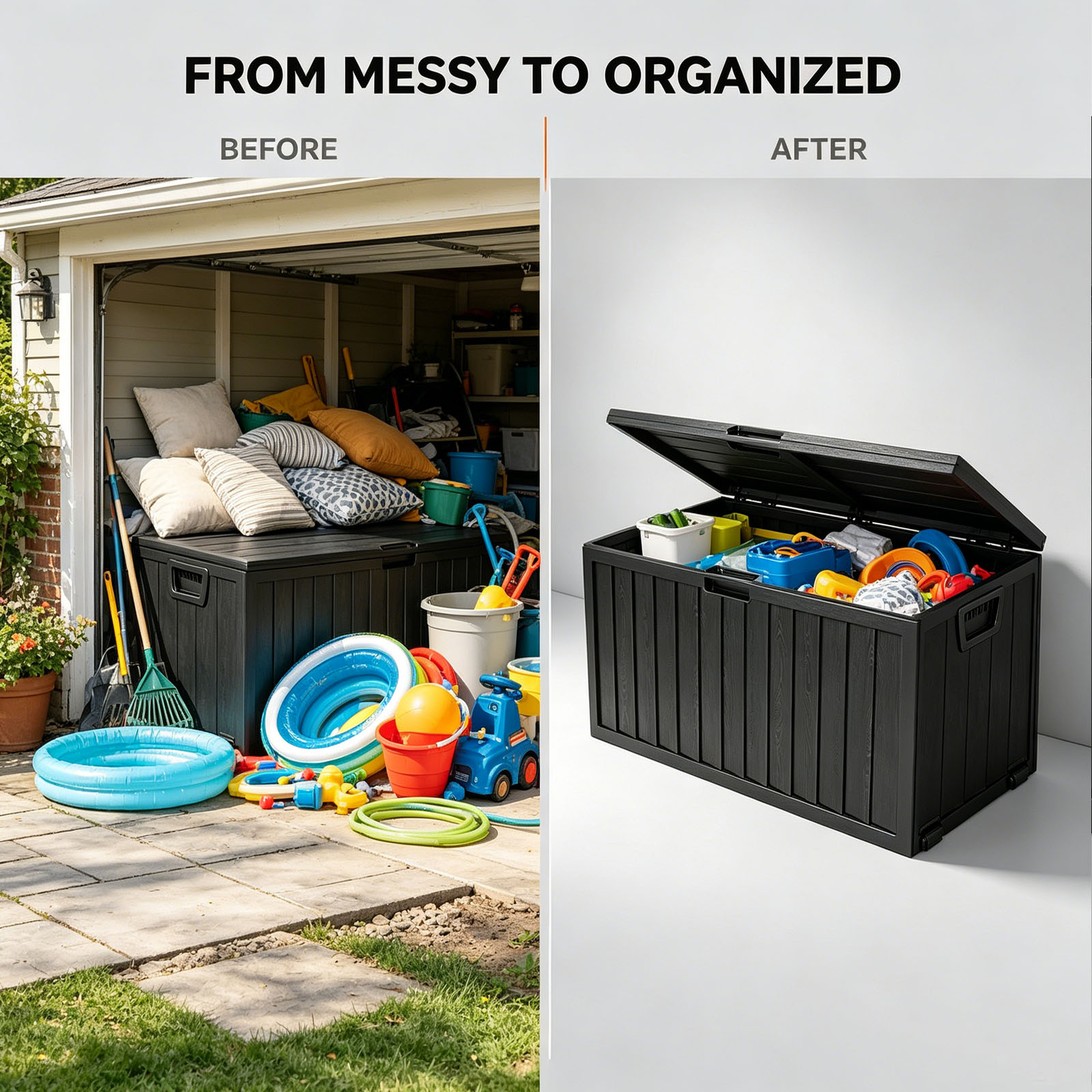 75 Gallon Outdoor Resin Deck S - Woodworking Box ulasan dan harga