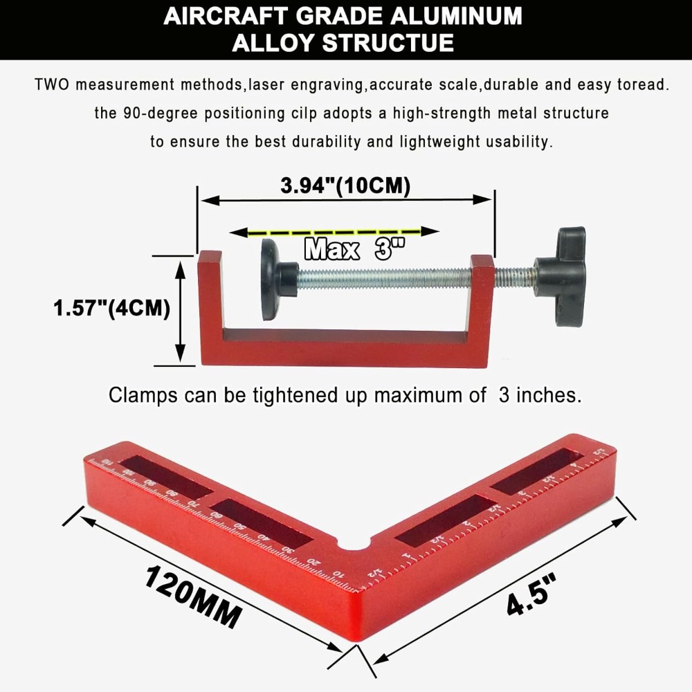 90 Degree Positioning Squares  - Woodworking Box ulasan dan harga