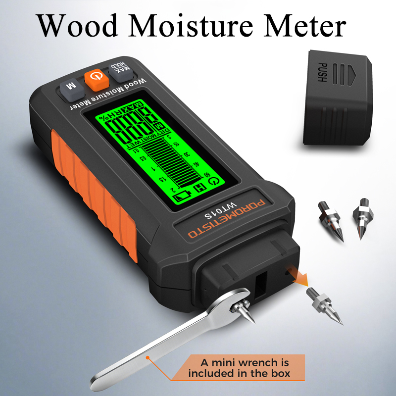 WT01S Two Pins Wood Humidity T - Lumber Woodworking ulasan dan harga