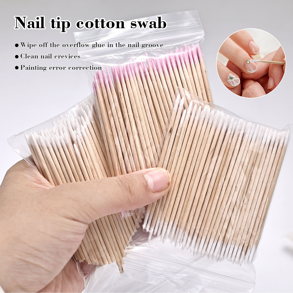 100PCS Nail Tip Cotton Swabs W - Woodworking Nails ulasan dan harga